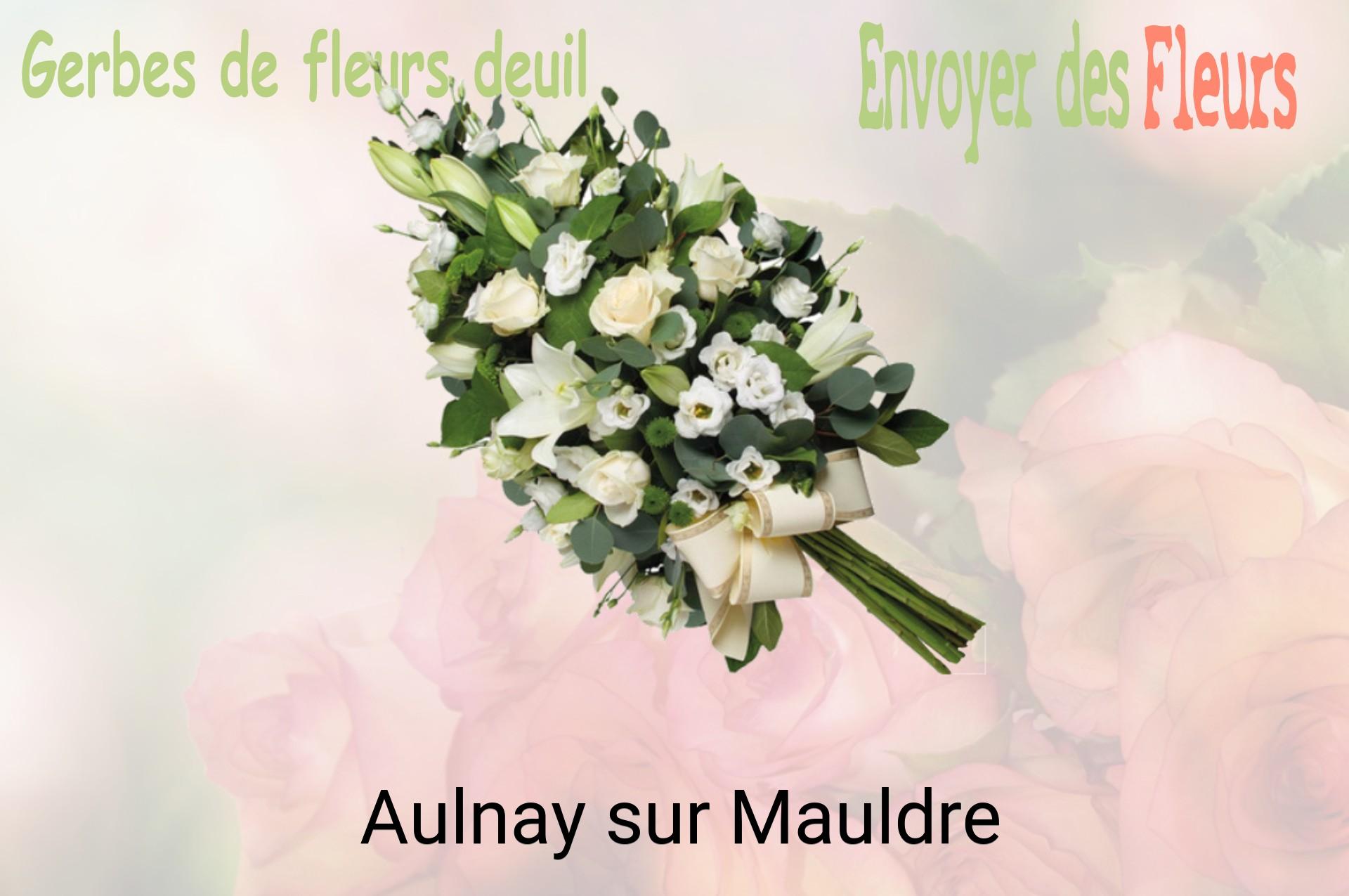 Gerbe de fleurs de deuil livrée à Aulnay-sur-Mauldre